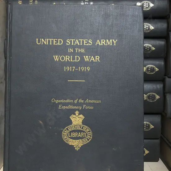 United States Army In The World War 1917-1919 (Complete 17 Volume Set)