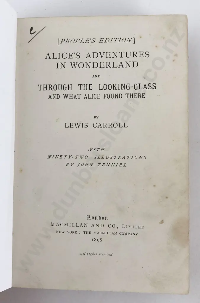 Carroll Lewis - Alice's Adventures In Wonderland Image 1++