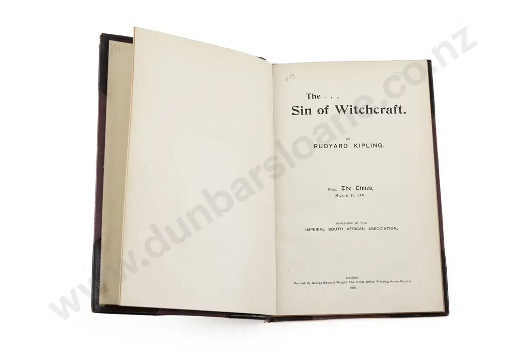 Kipling Rudyard - The Sin of Witchcraft Image 1++