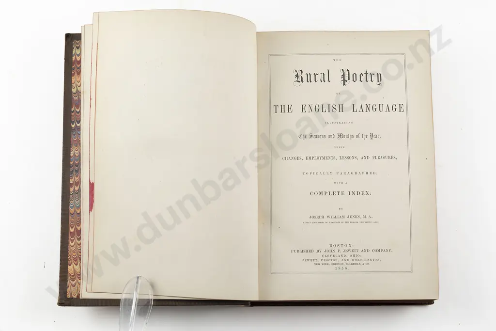 Jenks Joseph William - The Rural Poetry of The English Language Image 1++