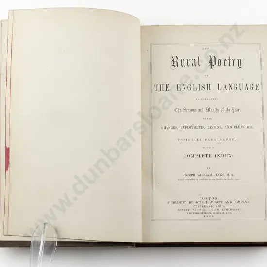 Jenks Joseph William - The Rural Poetry of The English Language