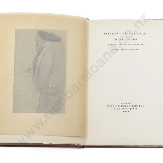 Rothenstein John (Editor) - Sixteen Letters From Oscar Wilde