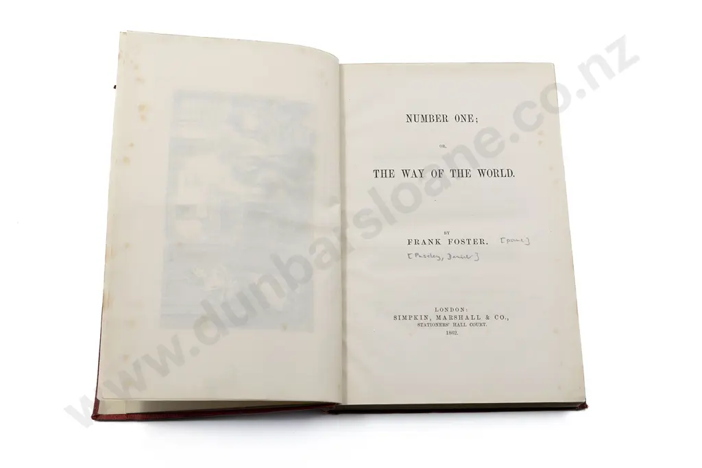 Foster Frank - Number One or The Way Of The World Image 1++