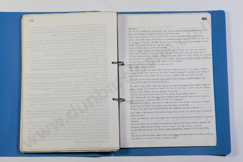 Hulme Keri - Original Typescript For The Bone People Image 1++