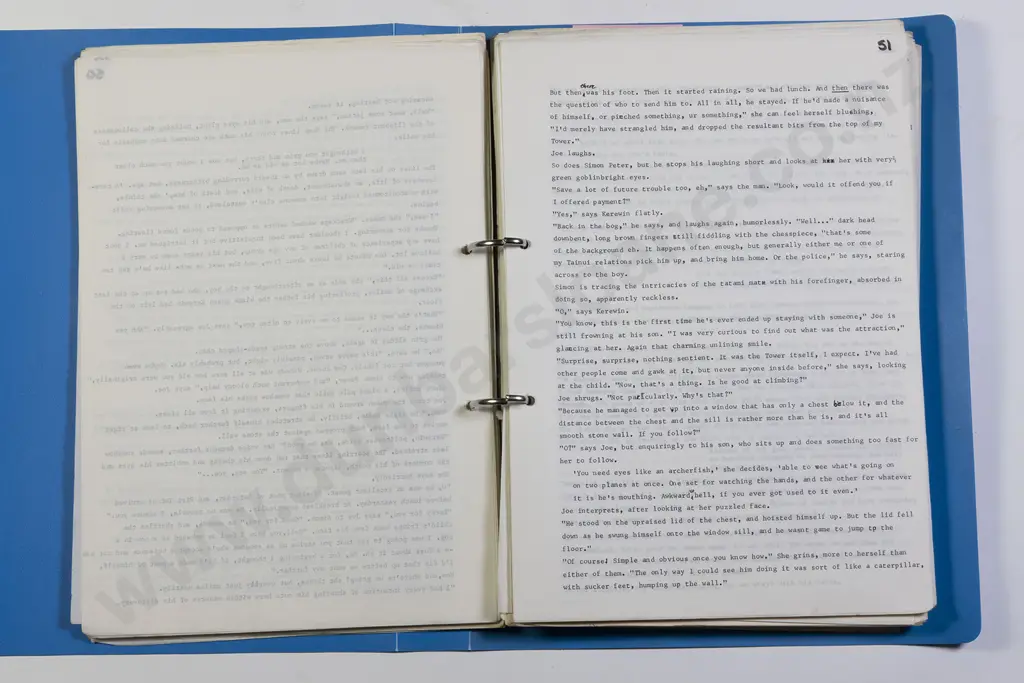 Hulme Keri - Original Typescript For The Bone People Image 1++