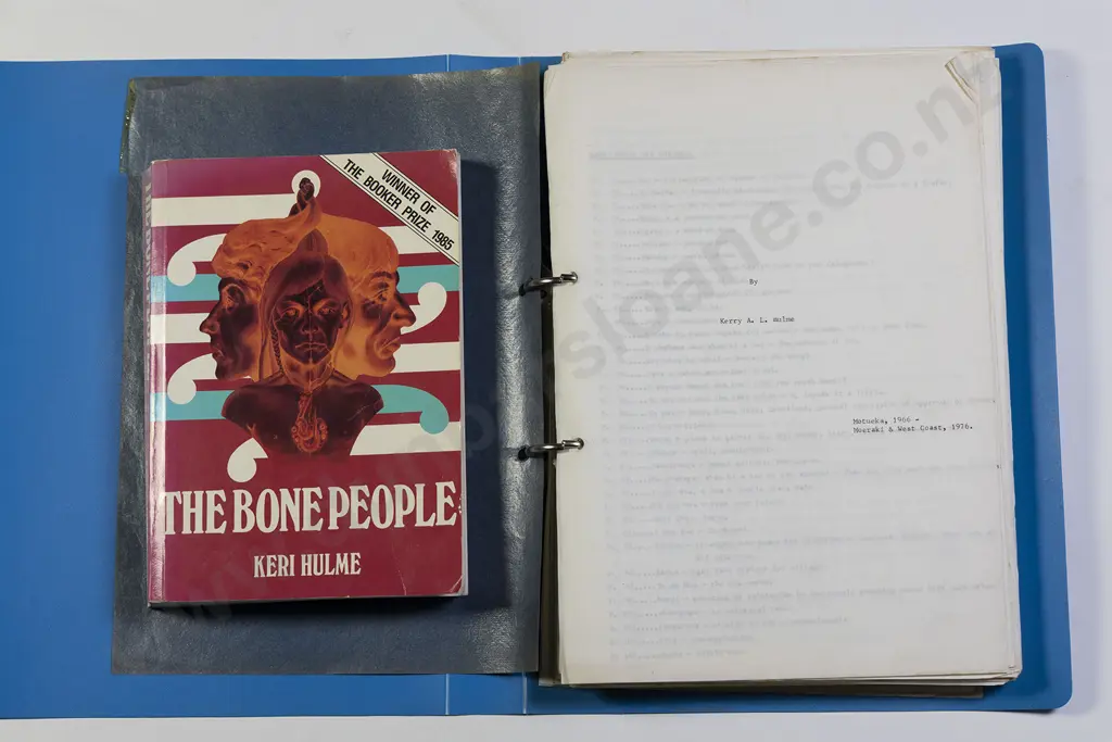 Hulme Keri - Original Typescript For The Bone People Image 1++
