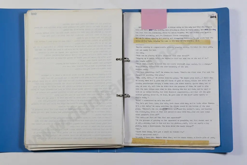 Hulme Keri - Original Typescript For The Bone People Image 1++