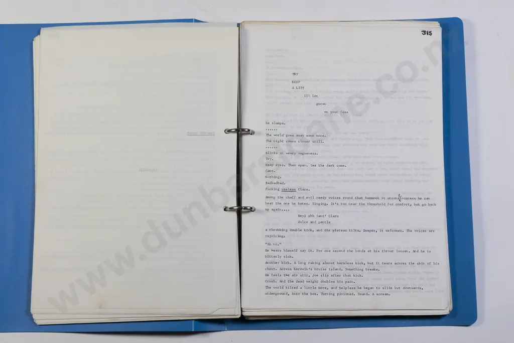 Hulme Keri - Original Typescript For The Bone People Image 1++