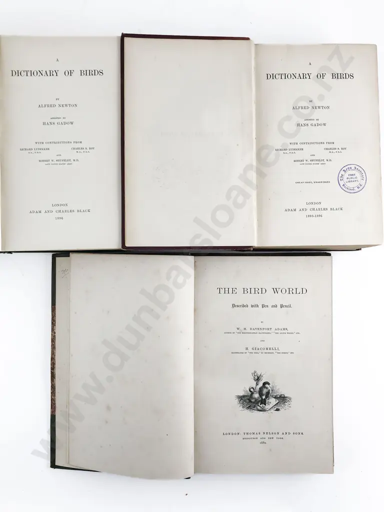 Three Vintage Volumes On Birds Image 1++