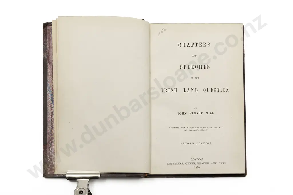 Mill john Stuart - Chapters and Speeches on the Irish Land Question Image 1++