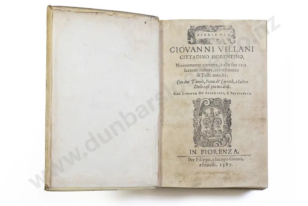 Villani Giovanni - Storiada Giovanni Villanni Cittadino Florentino Image 1++