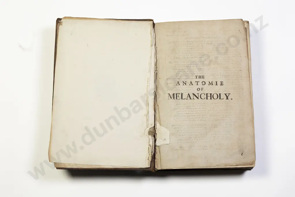 (Burton Robert) Democratus Junior - The Anatomy Of Melancholy 1660 Image 1++