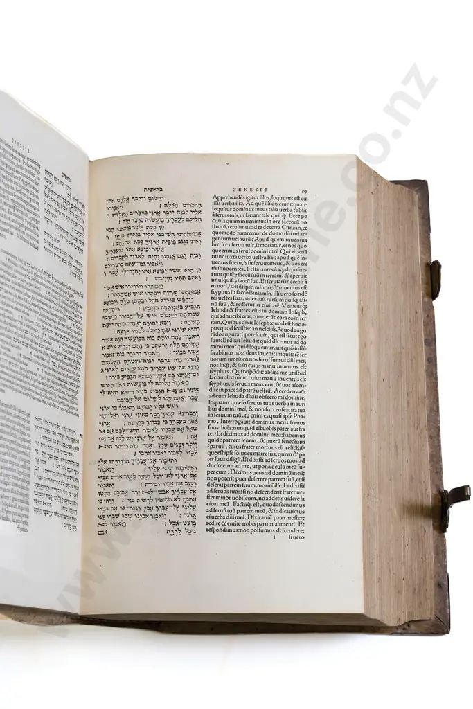 Bible - Hebrew & Latin 1546 Image 1++