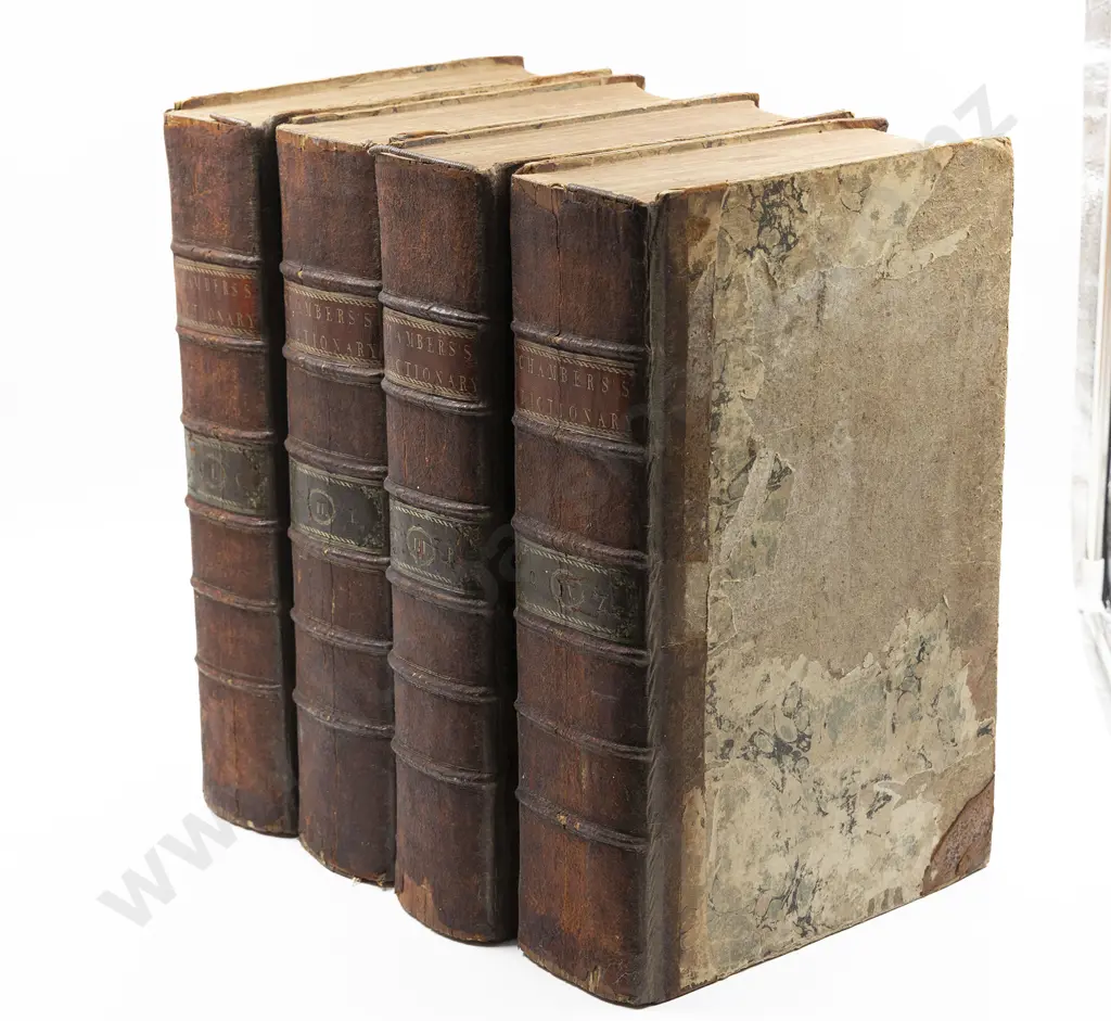 Chambers E - Cyclopaedia or An Universal Dictionary of Arts & Sciences (4 Volumes) Image 1++