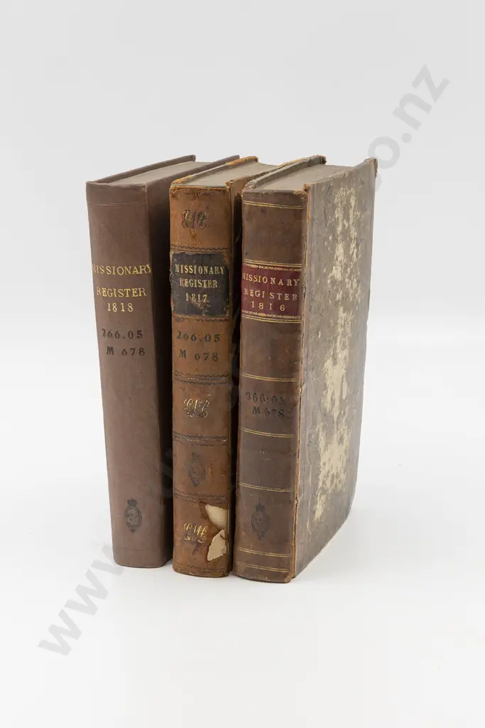 Three Early 19th Century Volumes Of The Missionary Register Image 1++