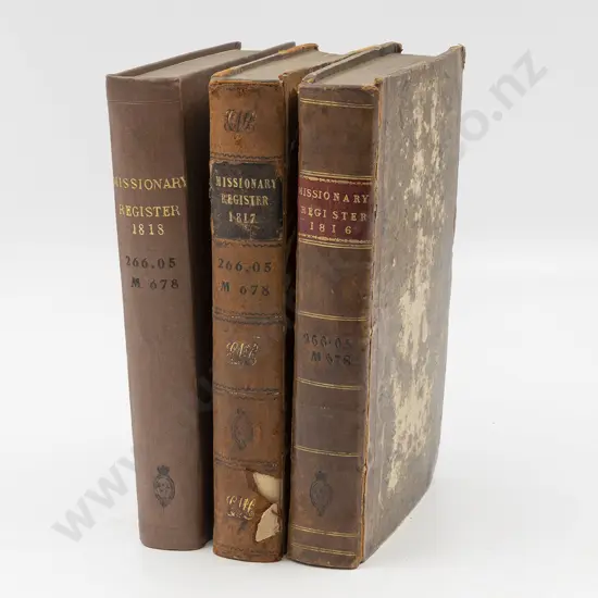 Three Early 19th Century Volumes Of The Missionary Register