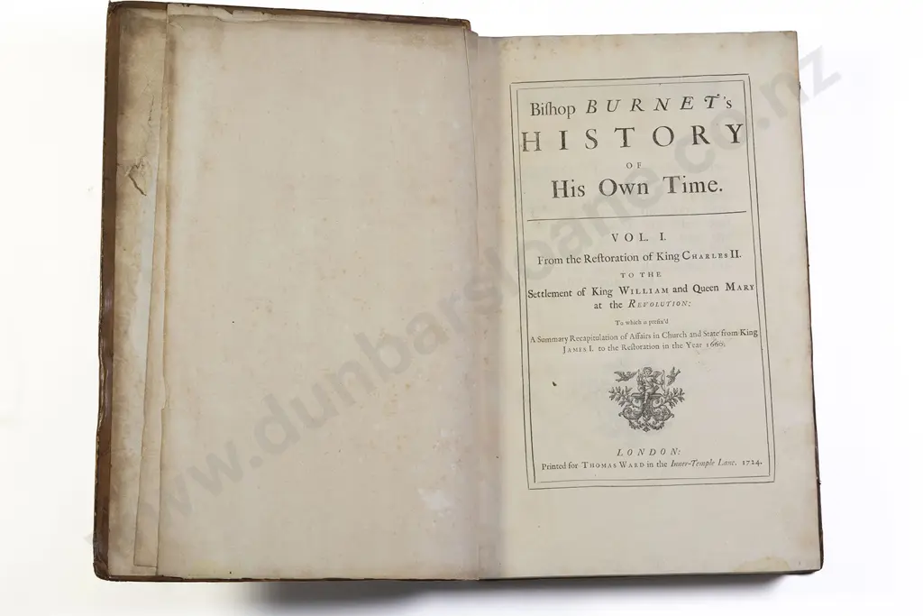 Bishop Burnet - History of His Own Time (2 Volumes) Image 1++