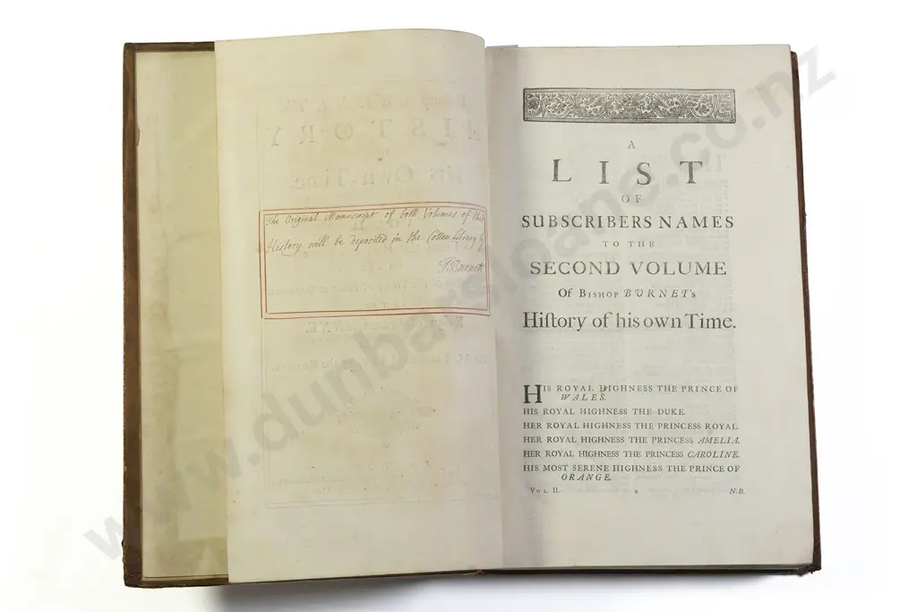 Bishop Burnet - History of His Own Time (2 Volumes) Image 1++