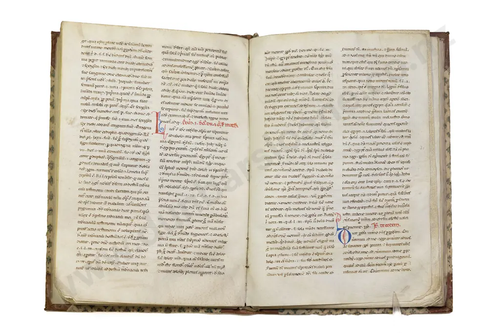 Hieronymus Aretinus - Sermons Decorated Manuscript On Vellum - Italy 12/13th Century Image 1++