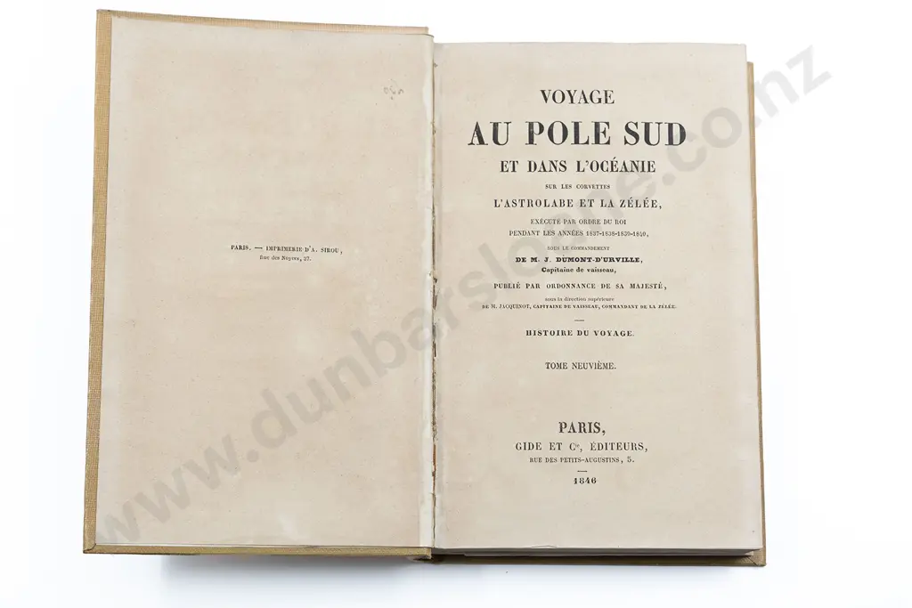 D'Urville M J Dumont - Voyage Au Pole Sud Et Dans L'Oceanie (10 Vols In 5) Image 1++