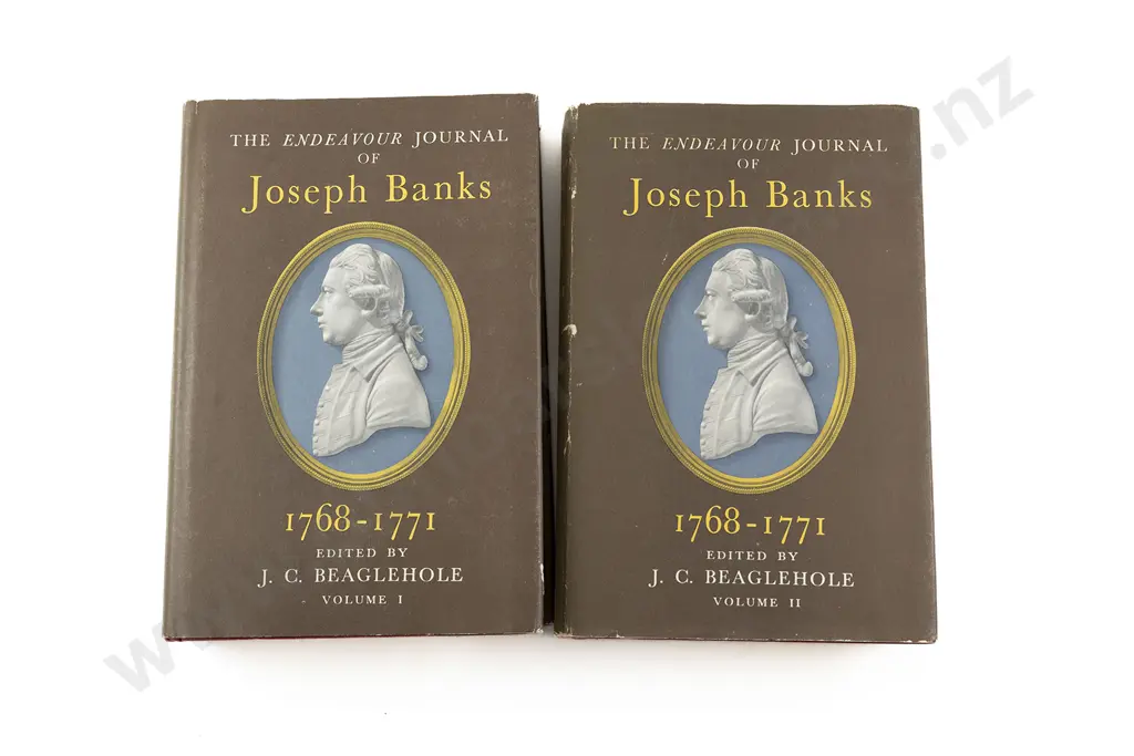 Beaglehole J C (Editor) - The Endeavour Journal Of Joseph Banks 1768-1771 (2 Volumes) Image 1++
