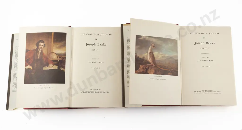 Beaglehole J C (Editor) - The Endeavour Journal Of Joseph Banks 1768-1771 (2 Volumes) Image 1++
