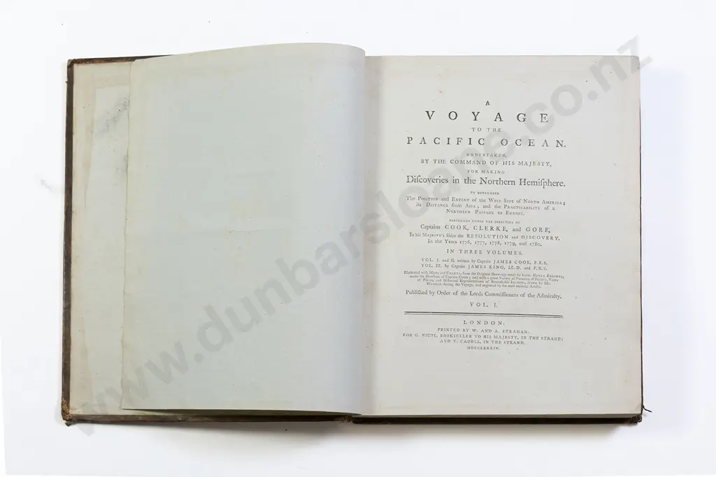 Cook Captain James & Captain James King - A Voyage to the Pacific Ocean Vols I-III Plus Folio Atlas Image 1++
