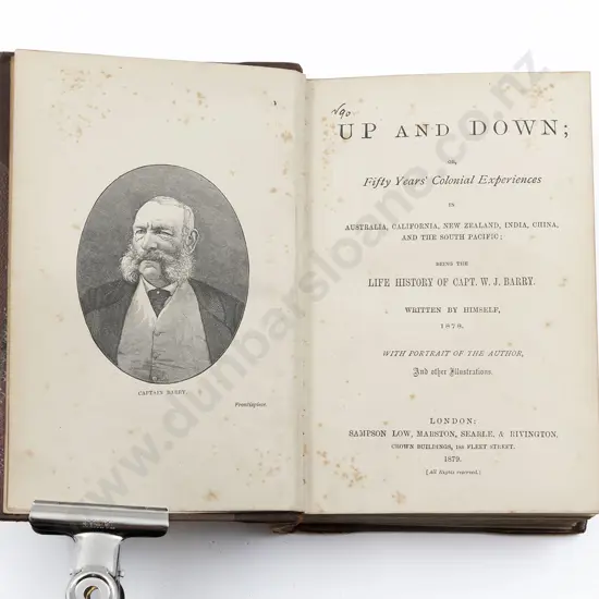 Barry Captain W J - Up And Down or Fifty years Colonial Experiences