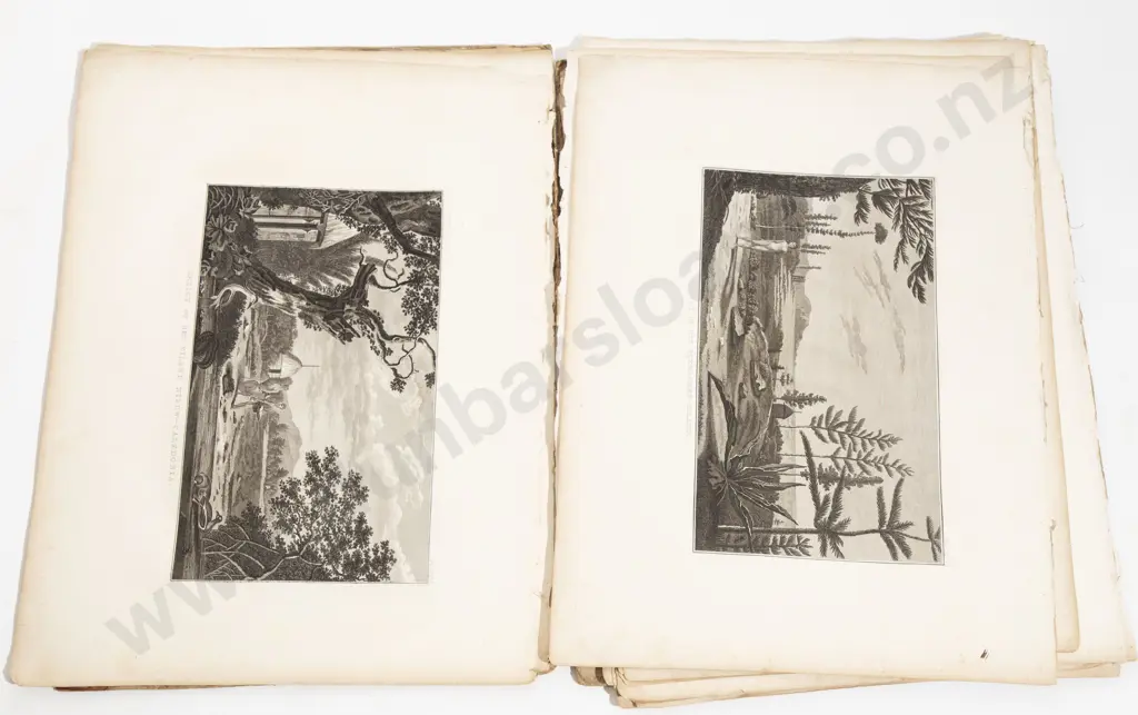 18th Century Album Of 42 Dutch Engravings From Cooks Voyages (Incomplete) Image 1++