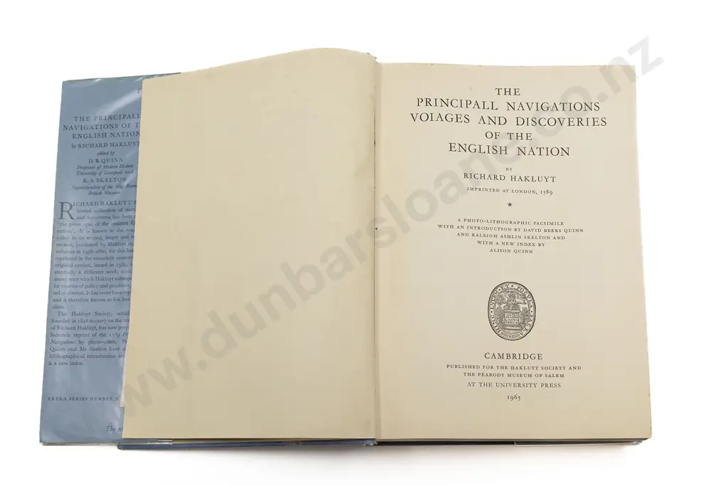 Hakluyt Richard - The Principall Navigations Voiages And Discoveries Of The English Nation (2 Copies) Image 1++
