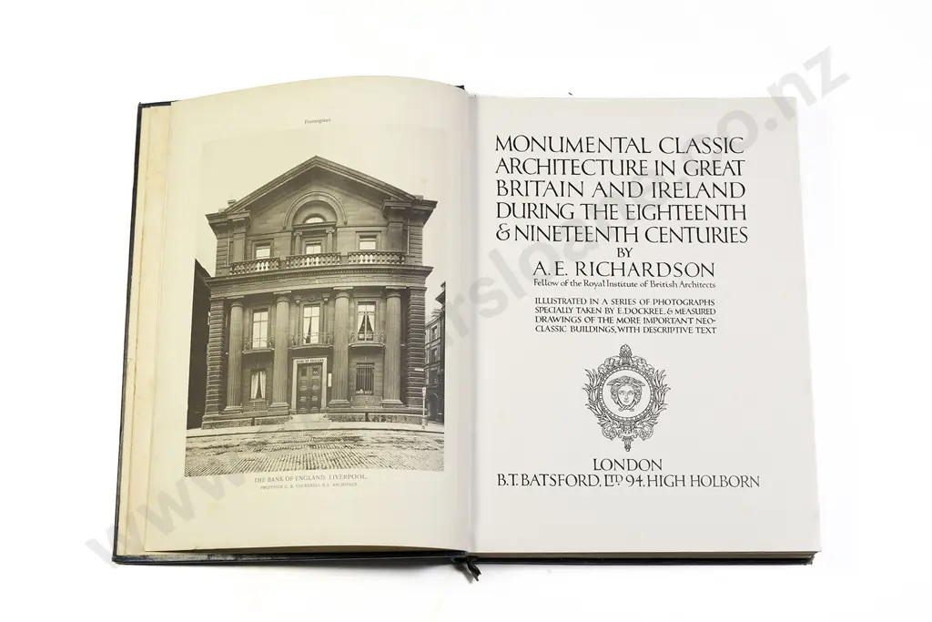 Richardson A E - Monumental Classic Architecture in Great Britain and Ireland during the XVIII and XIV Centuries Image 1++