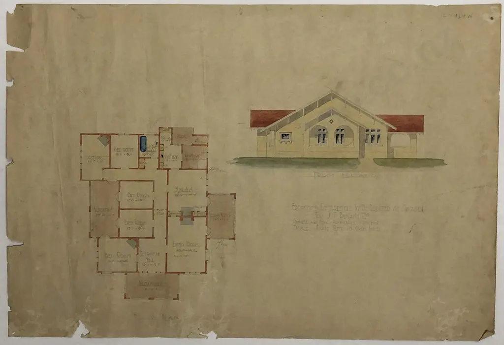 8 Vintage NZ Architectural Drawings & Plans Image 1++
