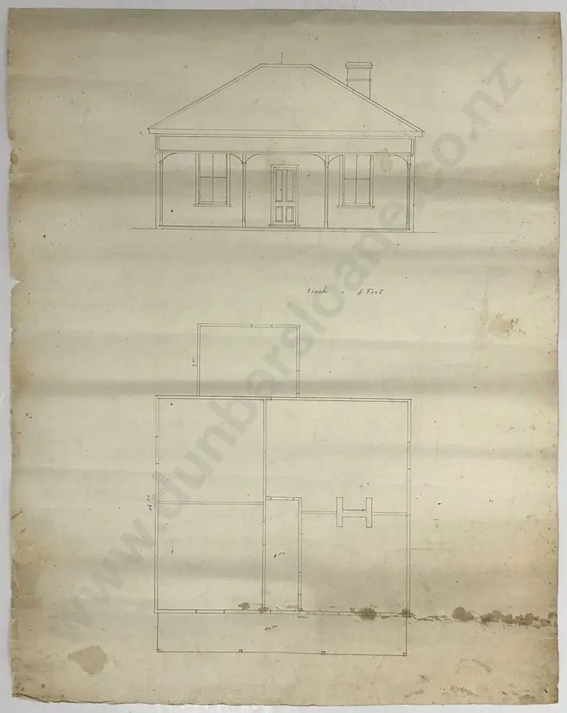 8 Vintage NZ Architectural Drawings & Plans Image 1++