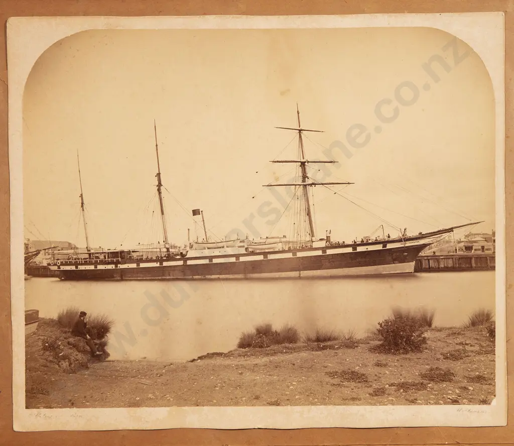 Interesting 1871 Illuminated Presentation To W A Clark Captain Of S S Cloud Hamilton Image 1++