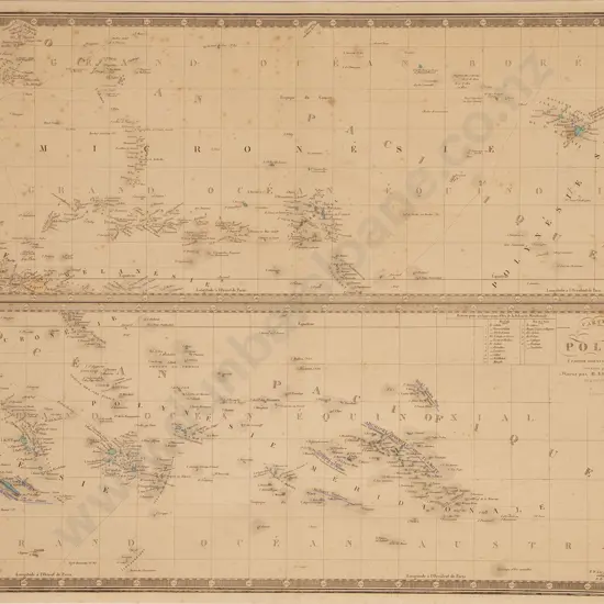 Adrien Hubert Brue - Carte Particuliere De La Polynesie