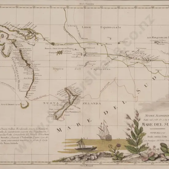 Antonio Zatta - Nuove Scoperte Fatte nel 1765.67.e 69 nel Mare Del Sud