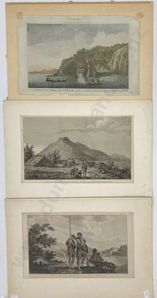 Three 18th Century Engravings From Cook's Voyages Image 1++