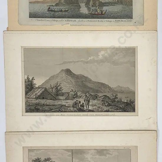 Three 18th Century Engravings From Cook's Voyages
