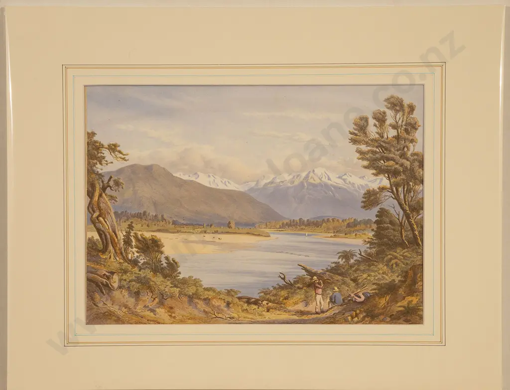 6 NZ Coloured Chromolithographic Landscapes After John Gully & C. D. Barraud Image 1++
