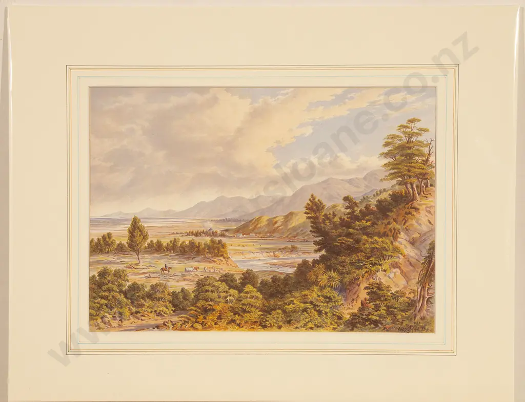 6 NZ Coloured Chromolithographic Landscapes After John Gully & C. D. Barraud Image 1++