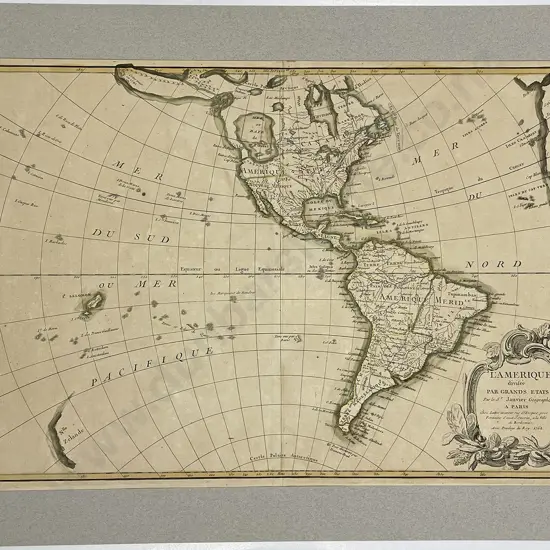L'Amerique divisee Par Grands Etat 1762