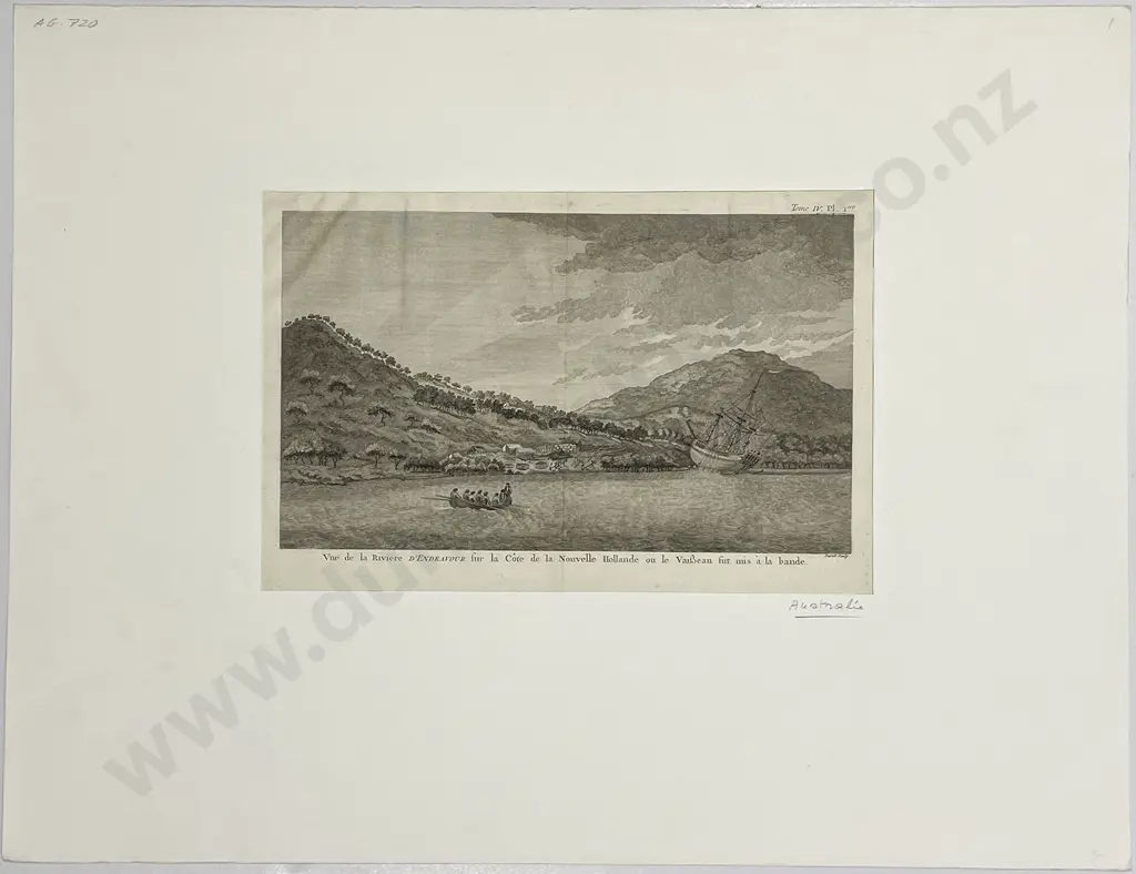 Duret - Vue de la Riviere D'Endeavour Image 1++