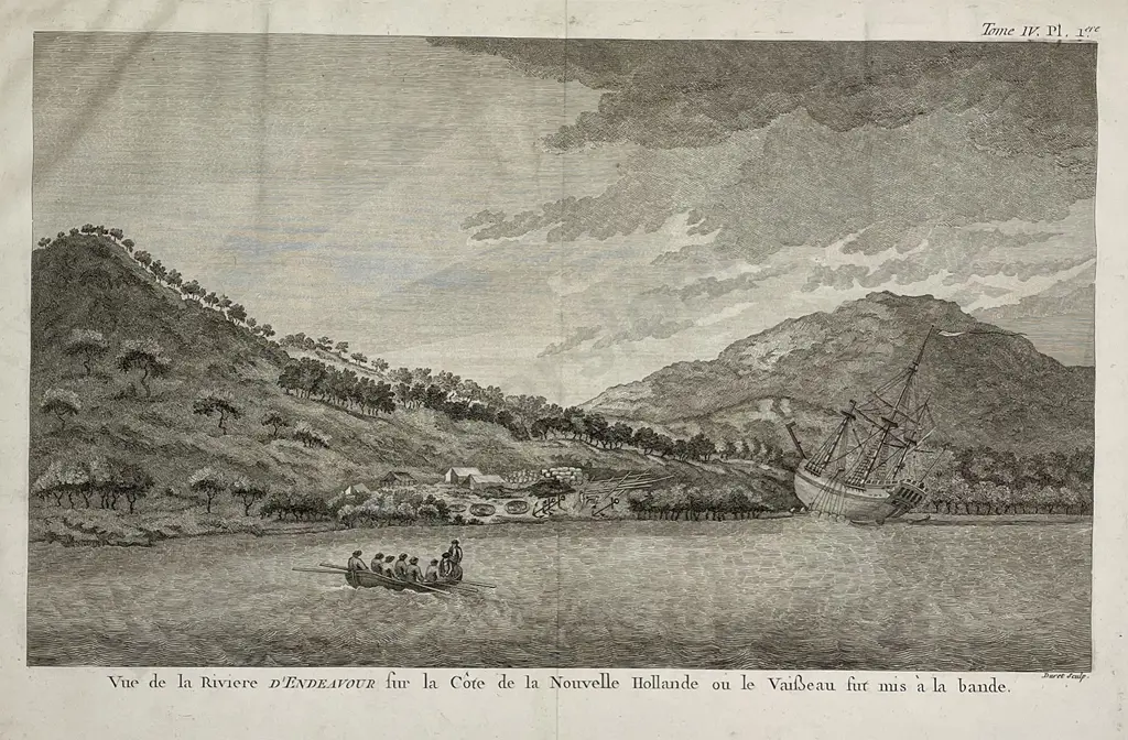 Duret - Vue de la Riviere D'Endeavour Image 1++