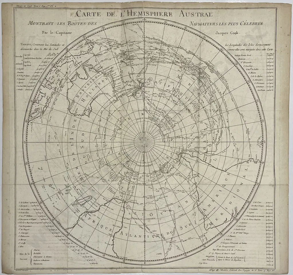 Carte de L'Hemisphere Austral Image 1++