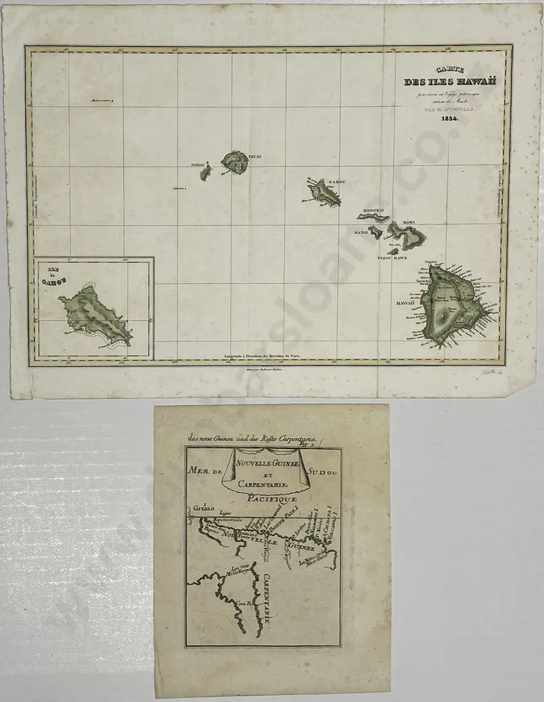 Four Assorted Pacific and African Maps Image 1++