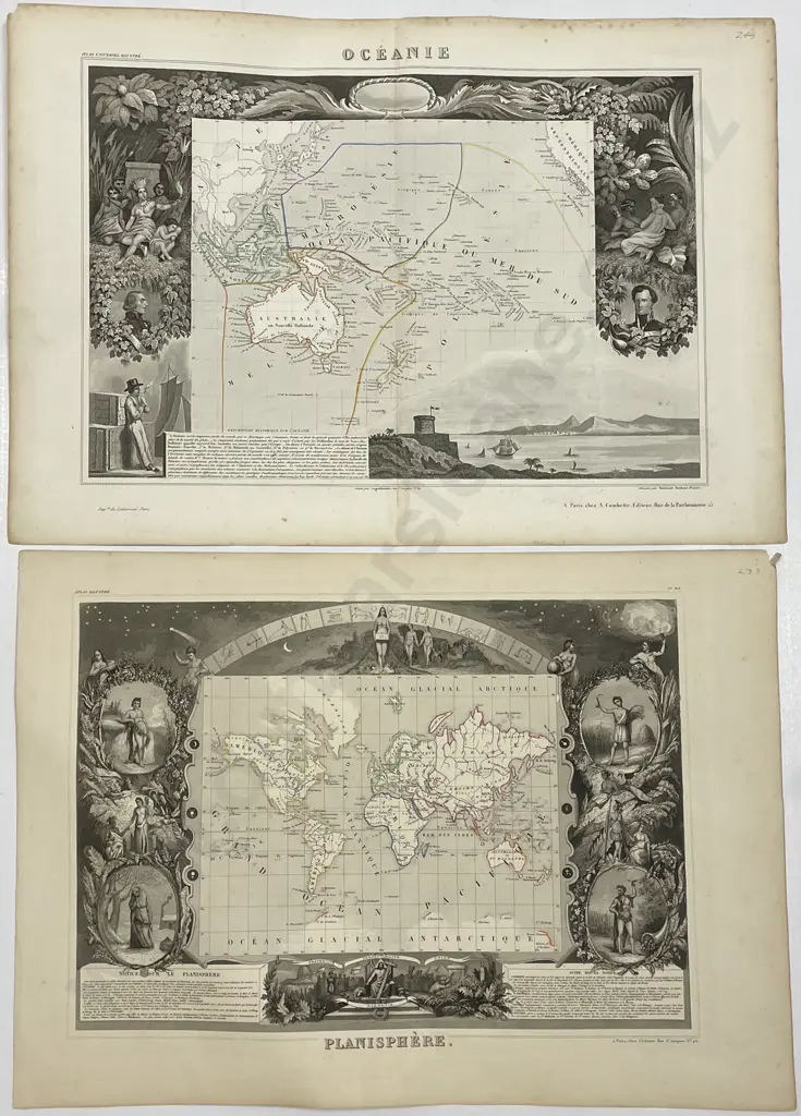 12 Various Levasseur Maps Image 1++