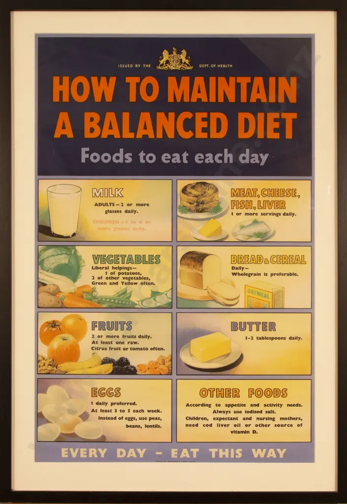 Department Of Health Poster - How To Maintain A Balanced Diet Image 1++