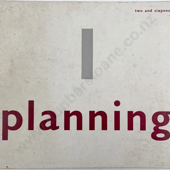 A Rare Copy Of Planning 1 The Magazine Of The Architectural Group (August 1946)
