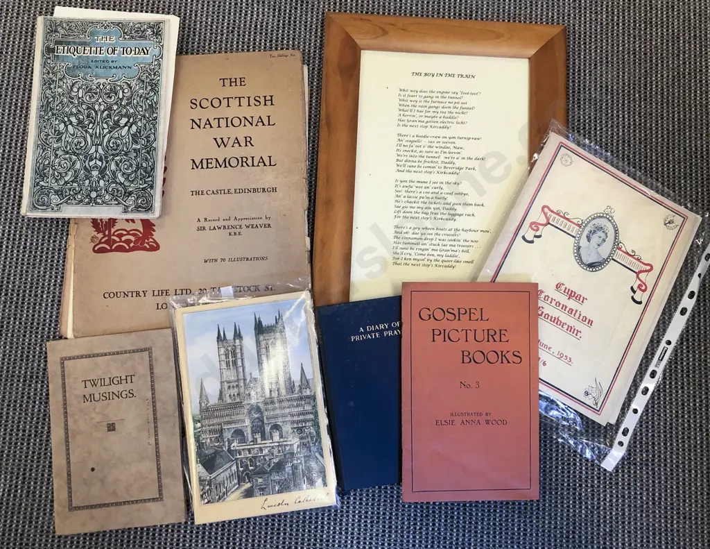 Quantity of Assorted Booklets and Framed Poem Image 1++