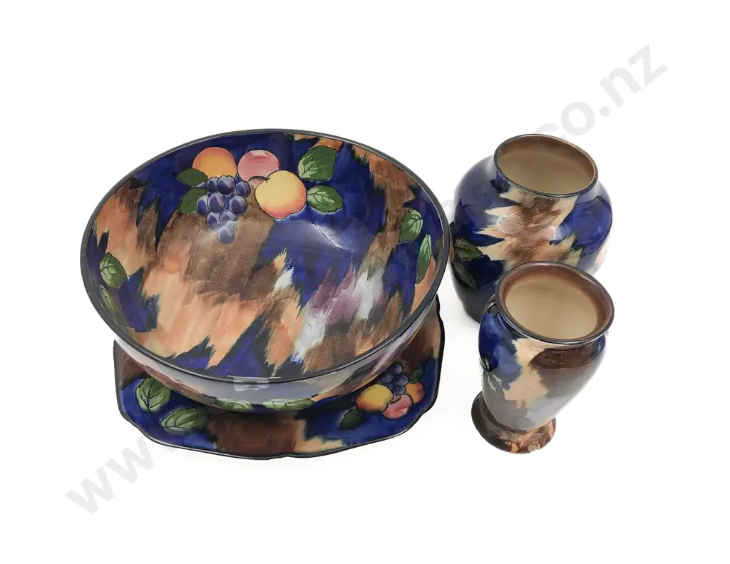 Four Pieces of Tunstall Fruit Decorated China Image 1++